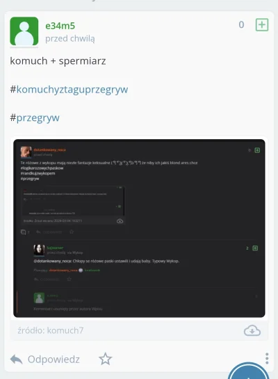 Strigiformesman - @e34m5
Ja też wrzucę, dla odmiany z białym motywem