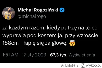 Arlekin29 - @Dingik: tak BTW
Rogoziński pisał że ma 188 cm XDDDDDDD