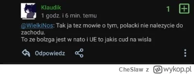 CheSlaw - @KIaudik typ jednym tchem wyzywa innych od ruskich popleczników, a potem wy...