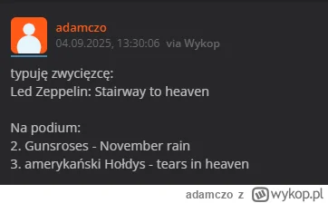 adamczo - prawie ustrzeliłem podium xD

A to, że od 1/16 całkiem nieźle pokrywa się z...