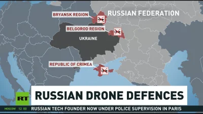 uefaman - Mapa Ukrainy według rosyjskiej telewizji RT. #rosja #ukraina #wojna