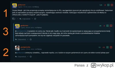 Panas - białek do cholery! Jak ja mam z wykopu korzystać jak komentarze są wymieszane...