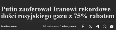 yosemitesam - #rosja #ukraina #wojna #iran #gaz #energetyka 

Rosja prowadzi rozmowy ...