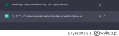 BayzedMan - Zapytałem się CZATU DZI PI TI jaki pokój byłby najlepszy dla Ukrainy, o t...