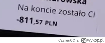 CzarusCC - #bonzo
-811 zł to jest jakiś  -27 pizzów grubych genków 40cetymetruw tego ...