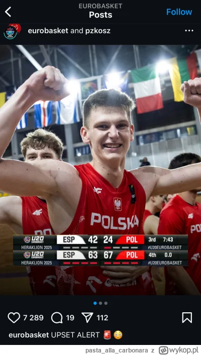 pastaallacarbonara - Na Eurobaskecie U-20 Polacy przegrywali juz 18 punktami z Hiszpa...