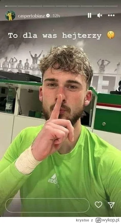 krystse - #mecz Kacper Tobiasz po zachowaniu czystego konta w pierwszej połowie z pas...