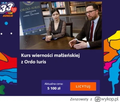 Zenzowaty - Jedna z ciekawszych licytacji  #wosp.
#heheszki #polityka #bekazkonfedera...