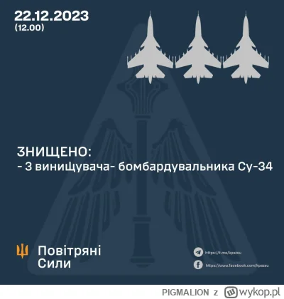 PIGMALION - #ukraina #rosja #wojna #lotnictwo 

Ciekawe informacje na telegramie się ...