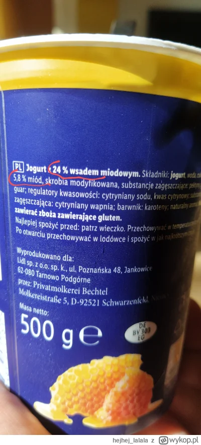 hejhej_lalala - O co chodzi z tym wsadem miodowym a faktyczna zawartością miodu?

#je...