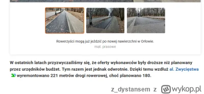 z_dystansem - #rowerowetrojmiasto  Otwierajcie szampana, całe 221 metrów wyremontowan...