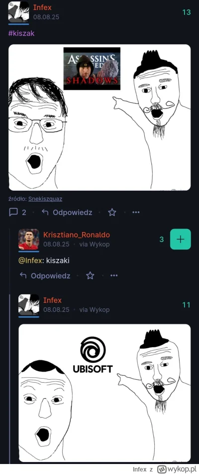 Infex - @Thadeusss77 ty to chyba moje te rysuneczki. Fajnie wklejone

Edit: Fajnie do...