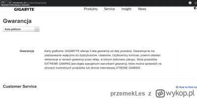 przemekLes - @voot: Niestety gwarancja kart graficznych od Gigabyte idzie wyłącznie p...