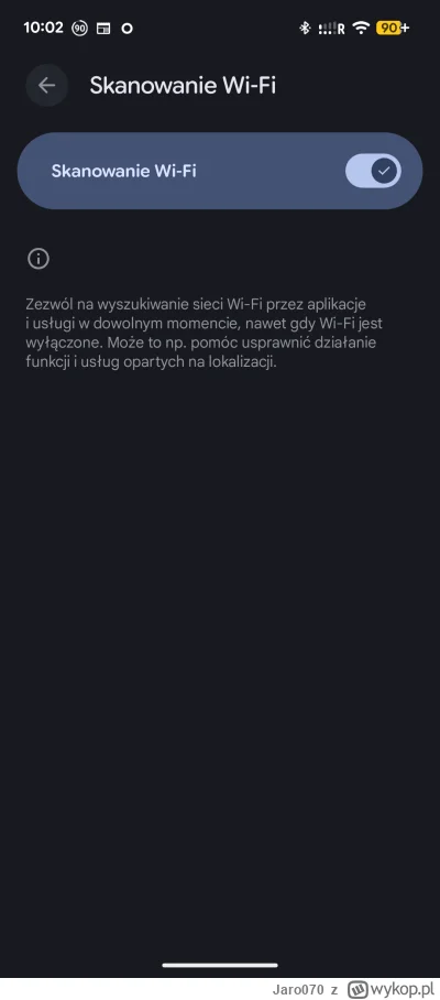 Jaro070 - @ZawodowyMacherOdLosu: trzeba jeszcze wyłączyć skanowanie Wi-Fi