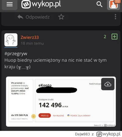 Dejw983 - #przegryw Zwierz 33 ma 150 kafli na koncie prawie a chłop spłaca parabanki ...