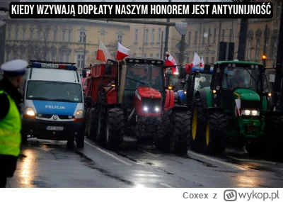 Coxex - #polska #heheszki #protest #rolnicy #granica #ukraina