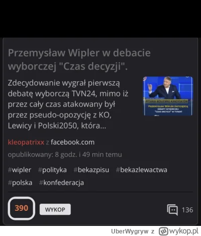 UberWygryw - Pospolity przestepca, zlodziej, oszust, byly pisowiec, ostatnia nadzieja...