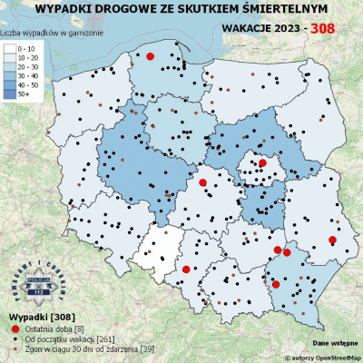 Salido - Minął 56. (z 70) dzień wakacji.

W ciągu ostatniej doby miały miejsce 8 wypa...