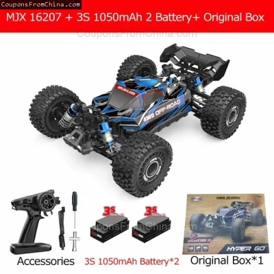 n____S - ❗ MJX 16207 HYPER GO 1/16 Brushless RC Car with 2 Batteries [EU]
〽️ Cena: 85...