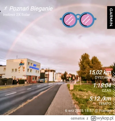 ozmatox - 14 439,44 - 15,02 = 14 424,42

15 w równym tempie...

#sztafeta #biegajzwyk...