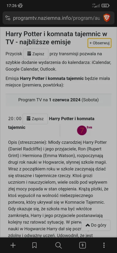 PodniebnyMurzyn - #harrypotter 
To już jutro znowu ten wspaniały czas oglądania hari ...