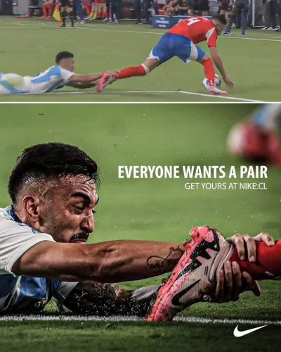 NapoleonV - Mecz Argentyna-Chile na Copa America
Nike umie w reklamę xD
#kreatywne