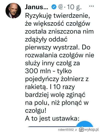 robert5502 - I tak sobie dziad bazgroli.. Co we łbie zaświta zaraz wydziubie na Twitt...