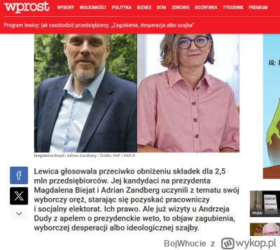 BojWhucie - skandal, jak oni śmią działać dla dobra własnego elektoratu a nie janu......