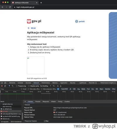 TMBRK - Hej, mam wrażenie, że logowanie poprzez mObywatel nie działa- co najmniej od ...