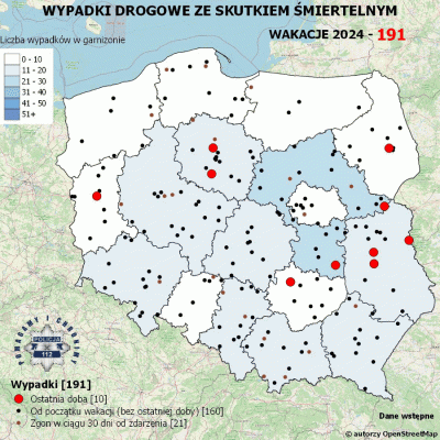 Salido - Minął 32. (z 73) dzień wakacji. 

W ciągu ostatniej doby miało miejsce 10 wy...