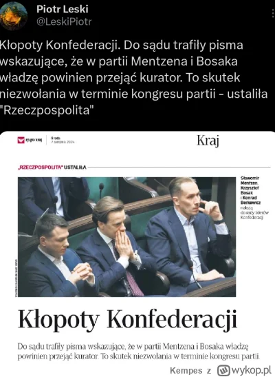 Kempes - #polityka #konfederacja #heheszki #bekazkonfederacji #bekazprawakow 

XDDDDD...