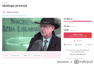 jinnoman - @qebeq: Nawet całkiem sensowną sume zebrał. Oby tak dalej. Szacunek za wal...