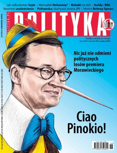 Kumpel19 - Okładka najnowszego numeru magazynu „Polityka”

 Przedstawia premiera Mora...