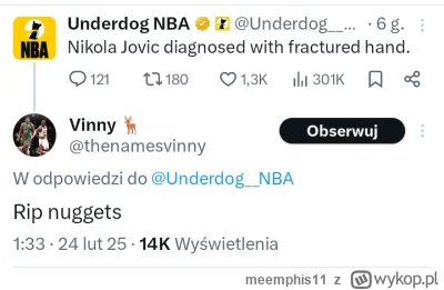 meemphis11 - Dzień dobry 

#nba