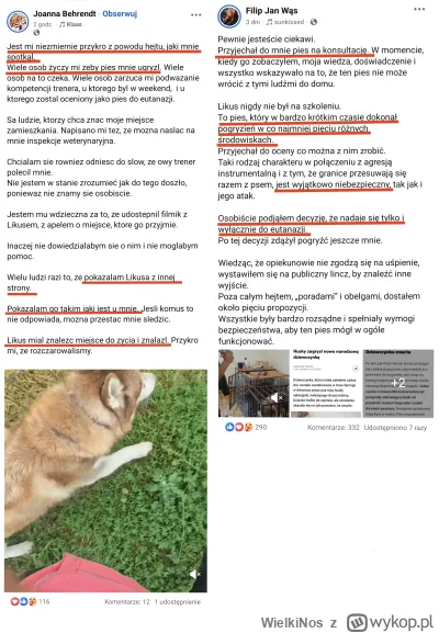 WielkiNos - @Wincyyyyj gorzej bo nawet jak specjalista psiarz przeznaczy psa do uśpie...