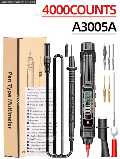 n____S - ❗ ANENG A3005A Pro Multimeter Pen
〽️ Cena: 10.99 USD
➡️ Sklep: Banggood

Bez...