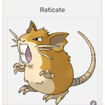 n4zgullo - @mama-placi-za-oc: ewoluowała jak prawdziwy pokémon z rattata na: