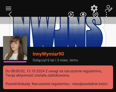 InnyWymiar90 - Wracam z #banicja

Jak ten czas szybko leci, wczoraj dali mi bana a dz...