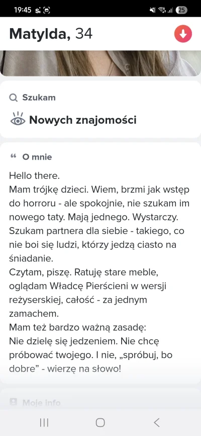 ZbyszekKebab - Mirki, scrolluję tindera i trafiam na taki profil z opisem, który brzm...