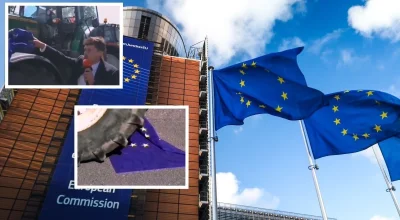ziemba1 - @JPRW a co tylko politycy koalicji obywatelskiej mogą niszczyć flagi eu?