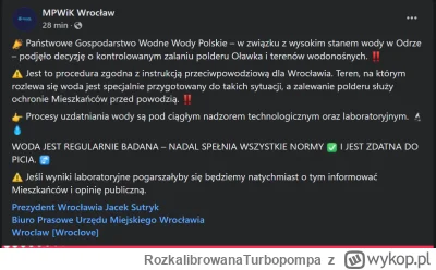 RozkalibrowanaTurbopompa - Polder Oławka jest zalewany. Bez wpływu na wodę pitną w mi...