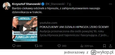 jednorazowy - Ostatni jak dotąd komentarz Stanowskiego na X. Przypadek?