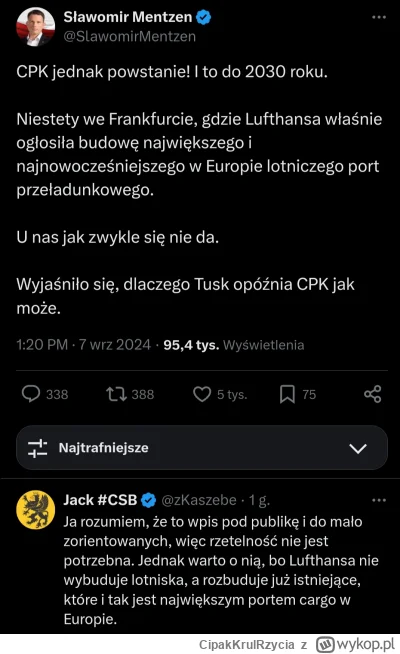 CipakKrulRzycia - #cpp #polityka #mentzen kuce łykną?