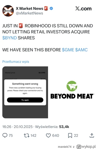 maniek74 - #gielda

w hameryce się nie p------a, u nas co najwyżej Omar wydyma trochę...