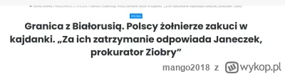 mango2018 - @93michu93: 
I jeszcze w sprawie tych żołnierzy na granicy.
No popatrz, c...