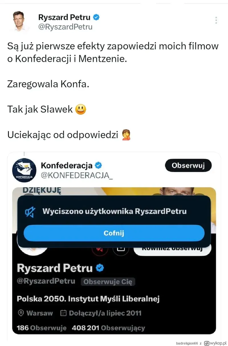 Zenzowaty - @Dewator96: Rysiu jeszcze nic, a już "bana" dostaje ¯\(ツ)/¯