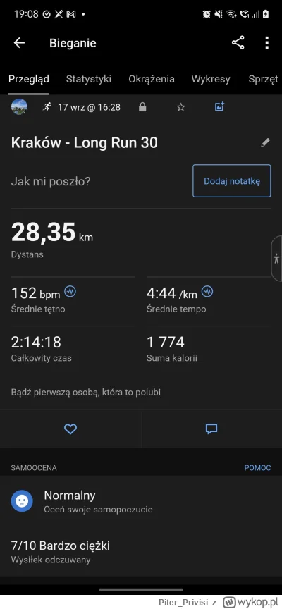 Piter_Privisi - 73 367,36 - 28,35 = 73 339,01

Ostatni long run przed maratonem. Samo...