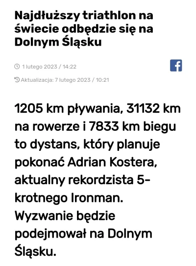 mirabelka2137 - WTF? 0_0
https://radiogra.pl/najdluzszy-triathlon-na-swiecie-odbedzie...