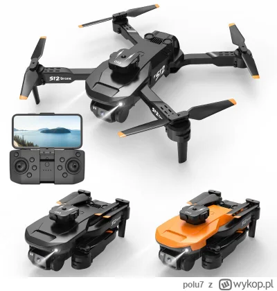 polu7 - S12 5G WIFI FPV Drone RTF with 2 Batteries w cenie 27.99$ (119.63 zł)

Link i...