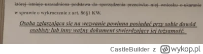 CastleBuilder - Hejka, proszę o pomoc za co to wezwanie w charakterze świadka bo nie ...